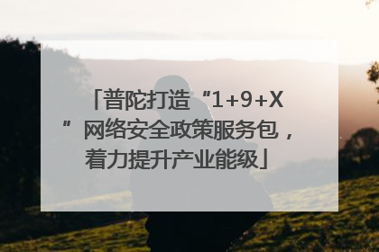 普陀打造“1+9+X”网络安全政策服务包，着力提升产业能级