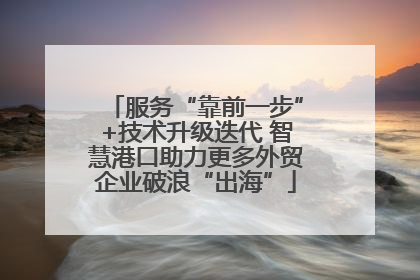服务“靠前一步”+技术升级迭代 智慧港口助力更多外贸企业破浪“出海”