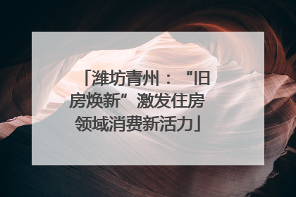 潍坊青州：“旧房焕新”激发住房领域消费新活力