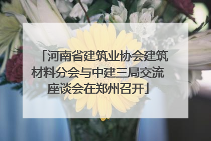 河南省建筑业协会建筑材料分会与中建三局交流座谈会在郑州召开