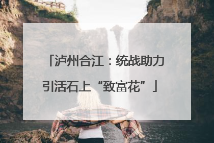 泸州合江：统战助力引活石上“致富花”