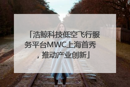 浩鲸科技低空飞行服务平台MWC上海首秀，推动产业创新