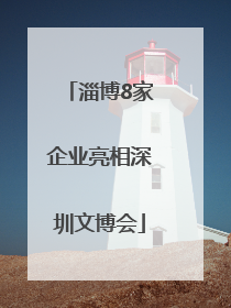 淄博8家企业亮相深圳文博会