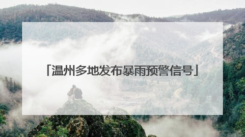 温州多地发布暴雨预警信号