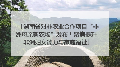 湖南省对非农业合作项目“非洲母亲新农场”发布！聚焦提升非洲妇女能力与家庭福祉