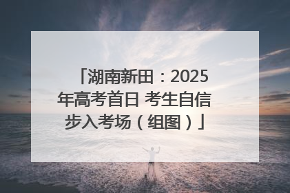 湖南新田：2025年高考首日 考生自信步入考场（组图）