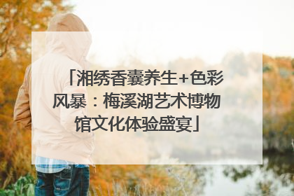 湘绣香囊养生+色彩风暴：梅溪湖艺术博物馆文化体验盛宴