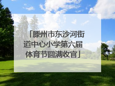 滕州市东沙河街道中心小学第六届体育节圆满收官