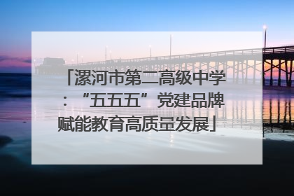 漯河市第二高级中学：“五五五”党建品牌赋能教育高质量发展