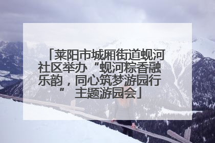 莱阳市城厢街道蚬河社区举办“蚬河粽香融乐韵，同心筑梦游园行” 主题游园会