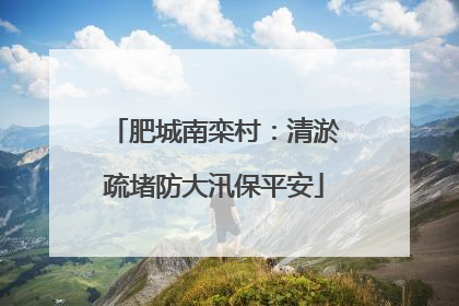 肥城南栾村：清淤疏堵防大汛保平安