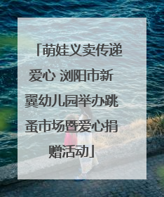 萌娃义卖传递爱心 浏阳市新翼幼儿园举办跳蚤市场暨爱心捐赠活动