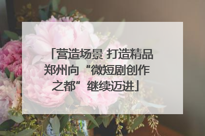 营造场景 打造精品 郑州向“微短剧创作之都”继续迈进