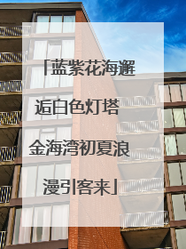 蓝紫花海邂逅白色灯塔 金海湾初夏浪漫引客来