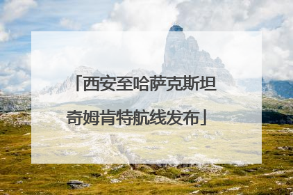 西安至哈萨克斯坦奇姆肯特航线发布
