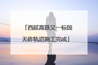 西延高铁又一标段无砟轨道施工完成