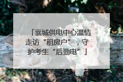 襄城供电中心温情走访“租房户”，守护考生“后勤电”