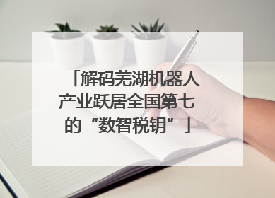 解码芜湖机器人产业跃居全国第七的“数智税钥”