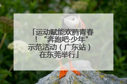 运动赋能欢腾青春！“奔跑吧·少年”示范活动（广东站）在东莞举行