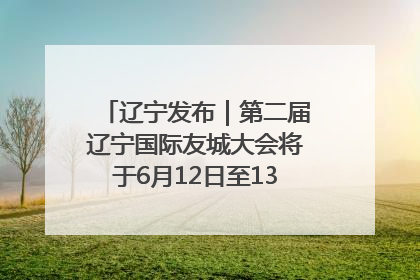 辽宁发布｜第二届辽宁国际友城大会将于6月12日至13日在沈阳举办