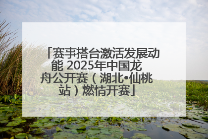 赛事搭台激活发展动能 2025年中国龙舟公开赛（湖北•仙桃站）燃情开赛