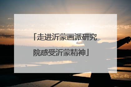 走进沂蒙画派研究院感受沂蒙精神