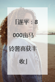 遂平：8000亩马铃薯喜获丰收