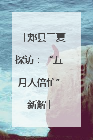 郏县三夏探访：“五月人倍忙”新解
