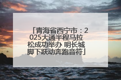 青海省西宁市：2025大通半程马拉松成功举办 明长城脚下跃动奔跑音符