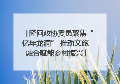 隆回政协委员聚焦“亿年龙洞” 推动文旅融合赋能乡村振兴
