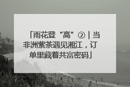 雨花登“高”②｜当非洲紫茶遇见湘江，订单里藏着共富密码