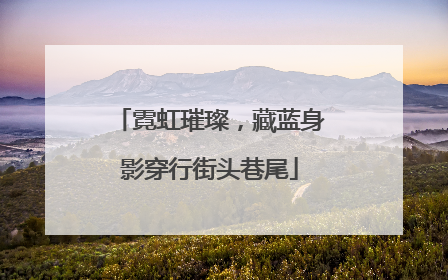 霓虹璀璨，藏蓝身影穿行街头巷尾