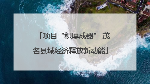 项目“积厚成器” 茂名县域经济释放新动能