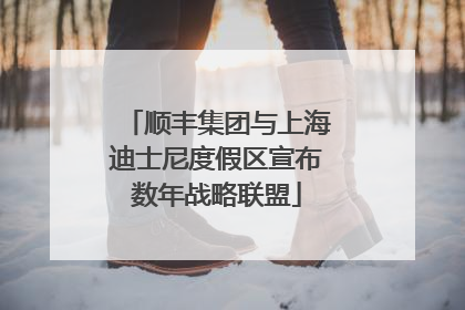 顺丰集团与上海迪士尼度假区宣布数年战略联盟