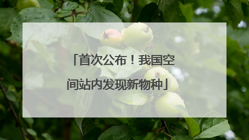 首次公布！我国空间站内发现新物种