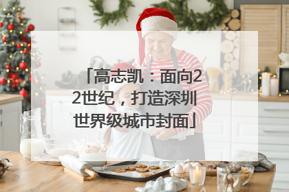 高志凯：面向22世纪，打造深圳世界级城市封面