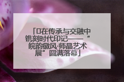 ﻿在传承与交融中镌刻时代印记——“皖韵徽风·师晶艺术展”圆满落幕