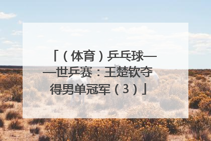 （体育）乒乓球——世乒赛：王楚钦夺得男单冠军（3）