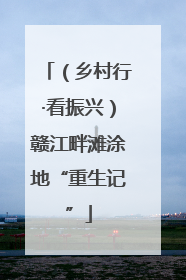 （乡村行·看振兴）赣江畔滩涂地“重生记”