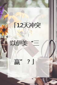 12天冲突 以伊美“三赢”？