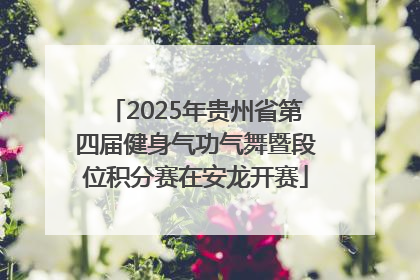 2025年贵州省第四届健身气功气舞暨段位积分赛在安龙开赛