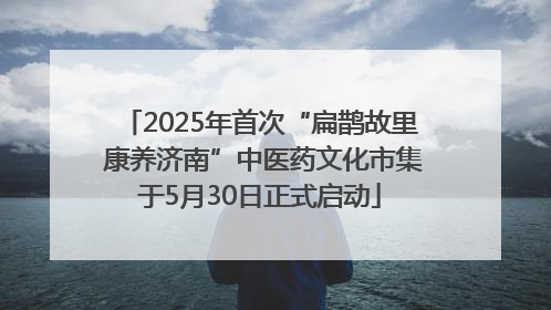 2025年首次“扁鹊故里 康养济南”中医药文化市集于5月30日正式启动