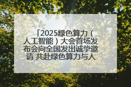 2025绿色算力（人工智能）大会首场发布会向全国发出诚挚邀请 共赴绿色算力与人工智能融合之约