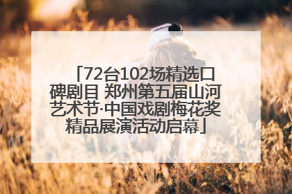 72台102场精选口碑剧目 郑州第五届山河艺术节·中国戏剧梅花奖精品展演活动启幕